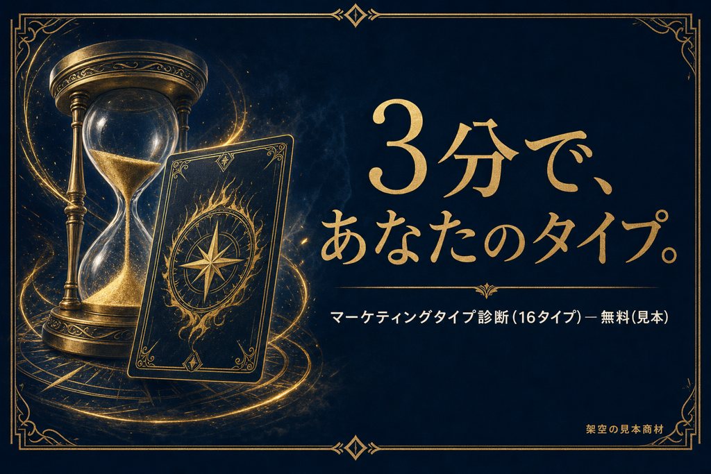 3分で、あなたのタイプ。