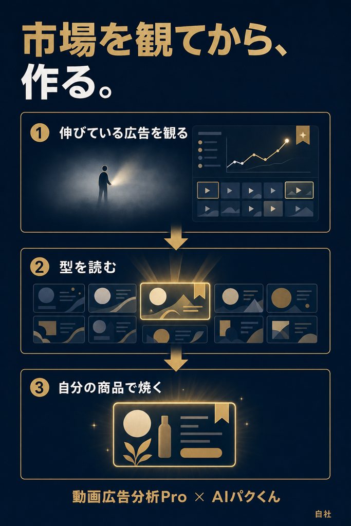 図解: 市場を観てから、作る。