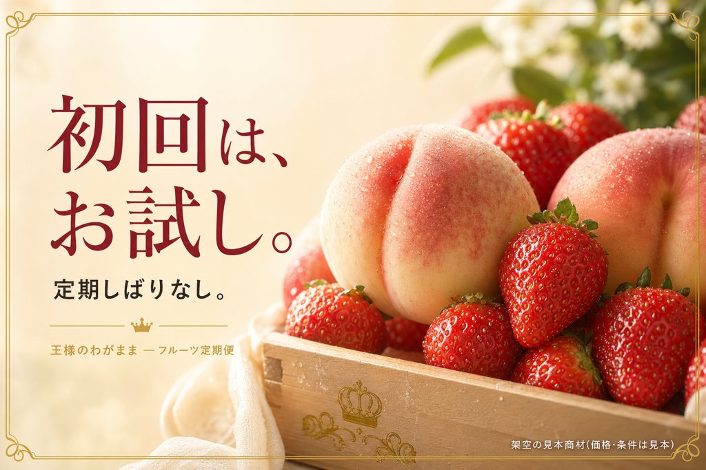 初回は、お試し。